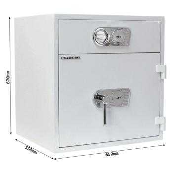 Rottner Schubladentresor D1 70 DB/DB lichtgrau T05890